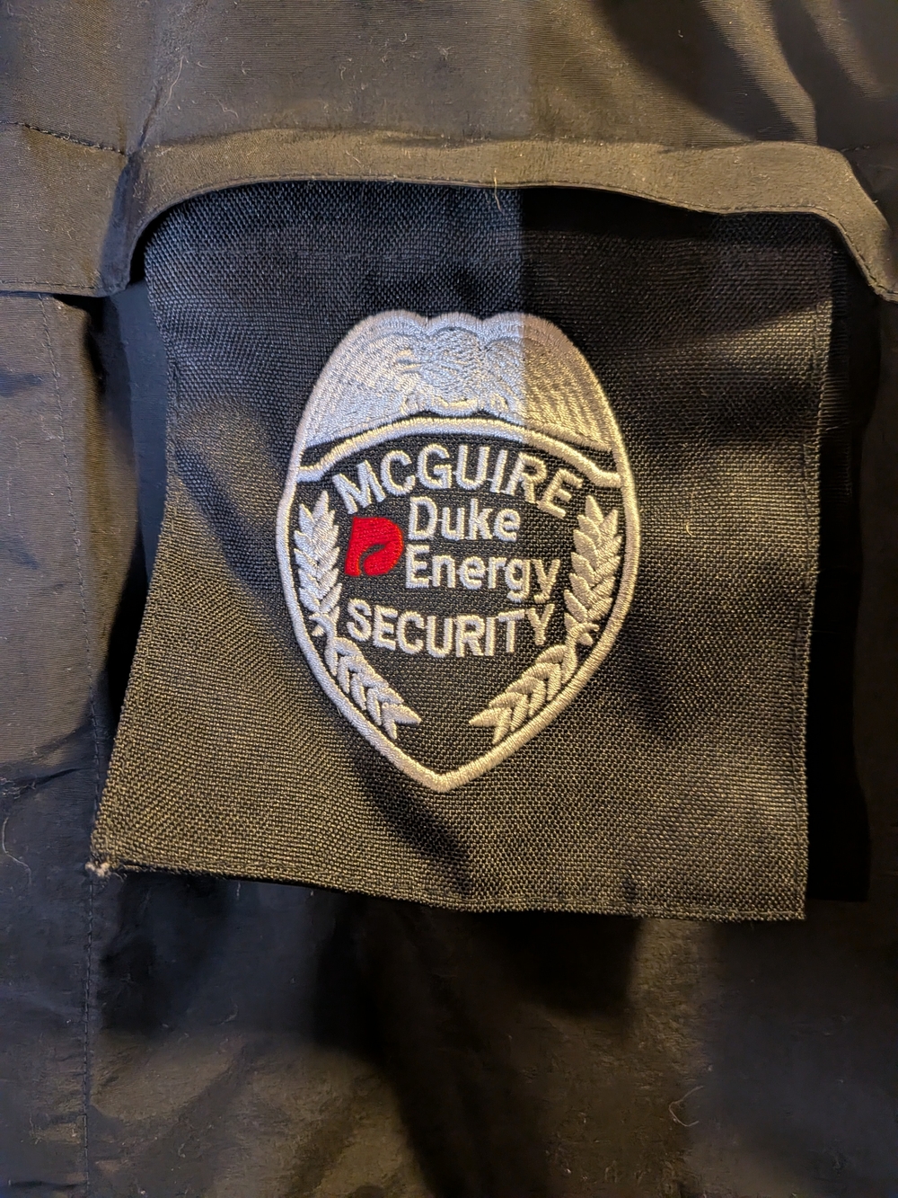 Hook & Loop Backed McGuire Nuclear Station Collectors Patch W/Jacket